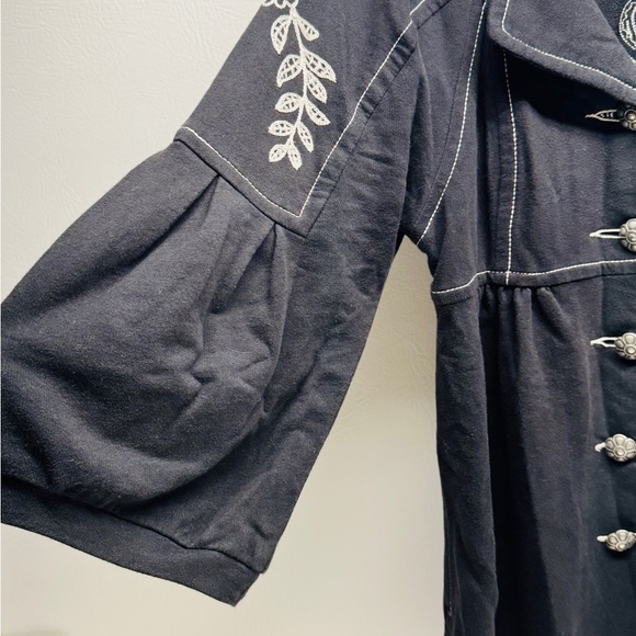 IVY JANE EMBROIDERED WOMENS JACKET 3/4 sleeves size L - Picture 7 of 8